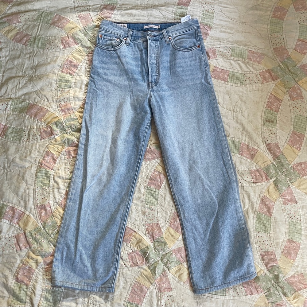 Levi's premium Light Blue Straight ankle Jeans
